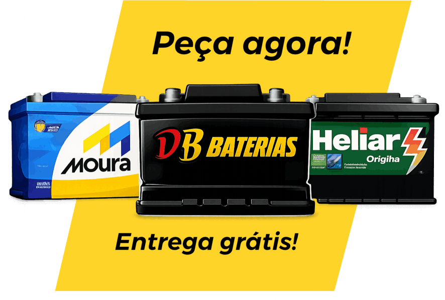 Entrega de Baterias em todo DF. Bateria Moura, Heliar e Baterforte